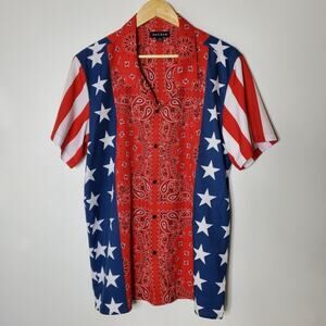 PacSun Dusk to Dawn Woven Camp Shirt Medium Excellent used condition